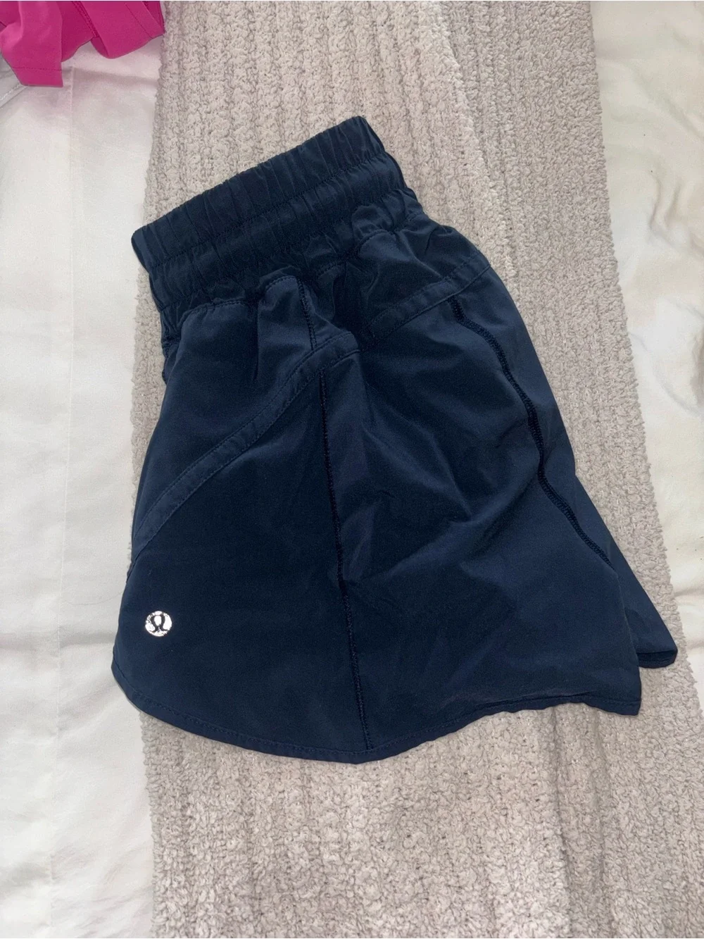 lululemon athletica Track That High Rise 3”  True Navy Shorts Size 4